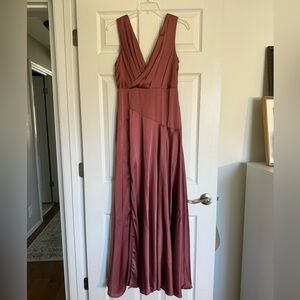 Elegant A-line Satin Dress